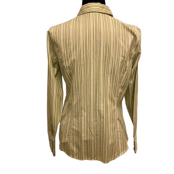 Liz Claiborne Striped Button Down Top - Picture 4 of 11